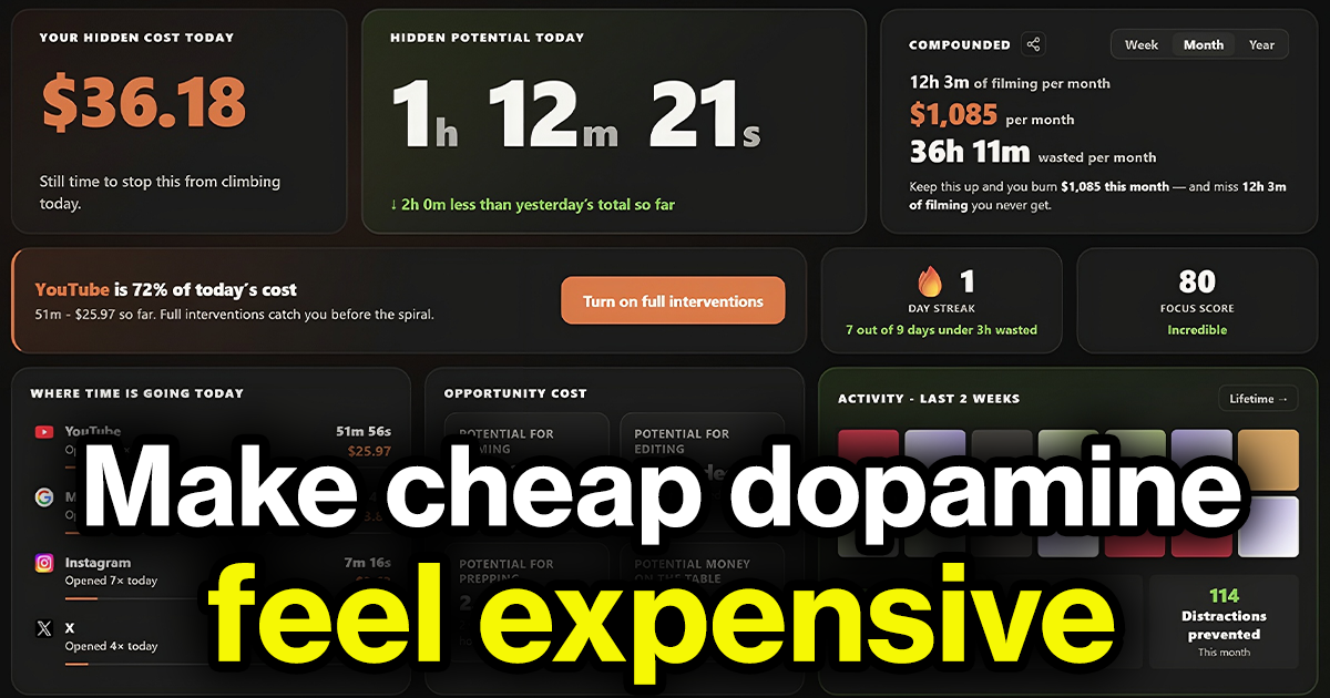 Hidden Value - Cheap Dopamine Costs You — official preview image